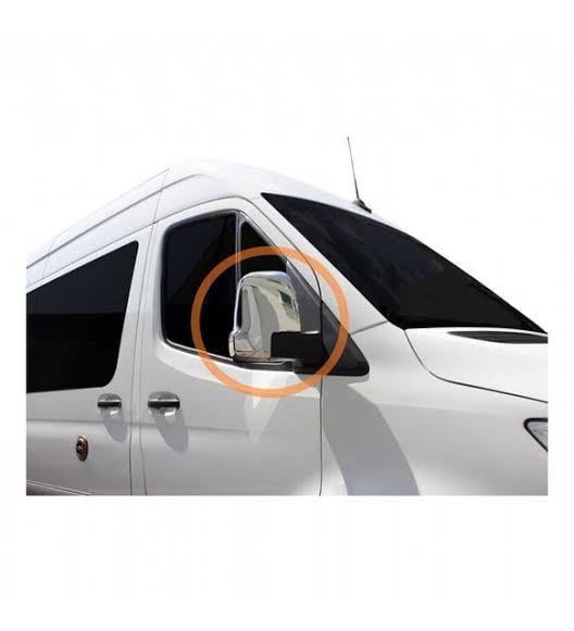 Sprinter W907 krom ayna kapağı 2018 ve sonrası 2 parça paslanmaz çelik