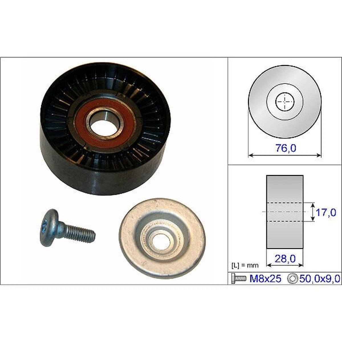 Mercedes W204 271 Motor V Kayış Gergi Kasnağı 2712000570