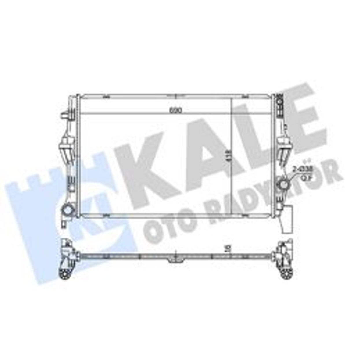 Vito W447 Su Radyatörü Brazing 363255