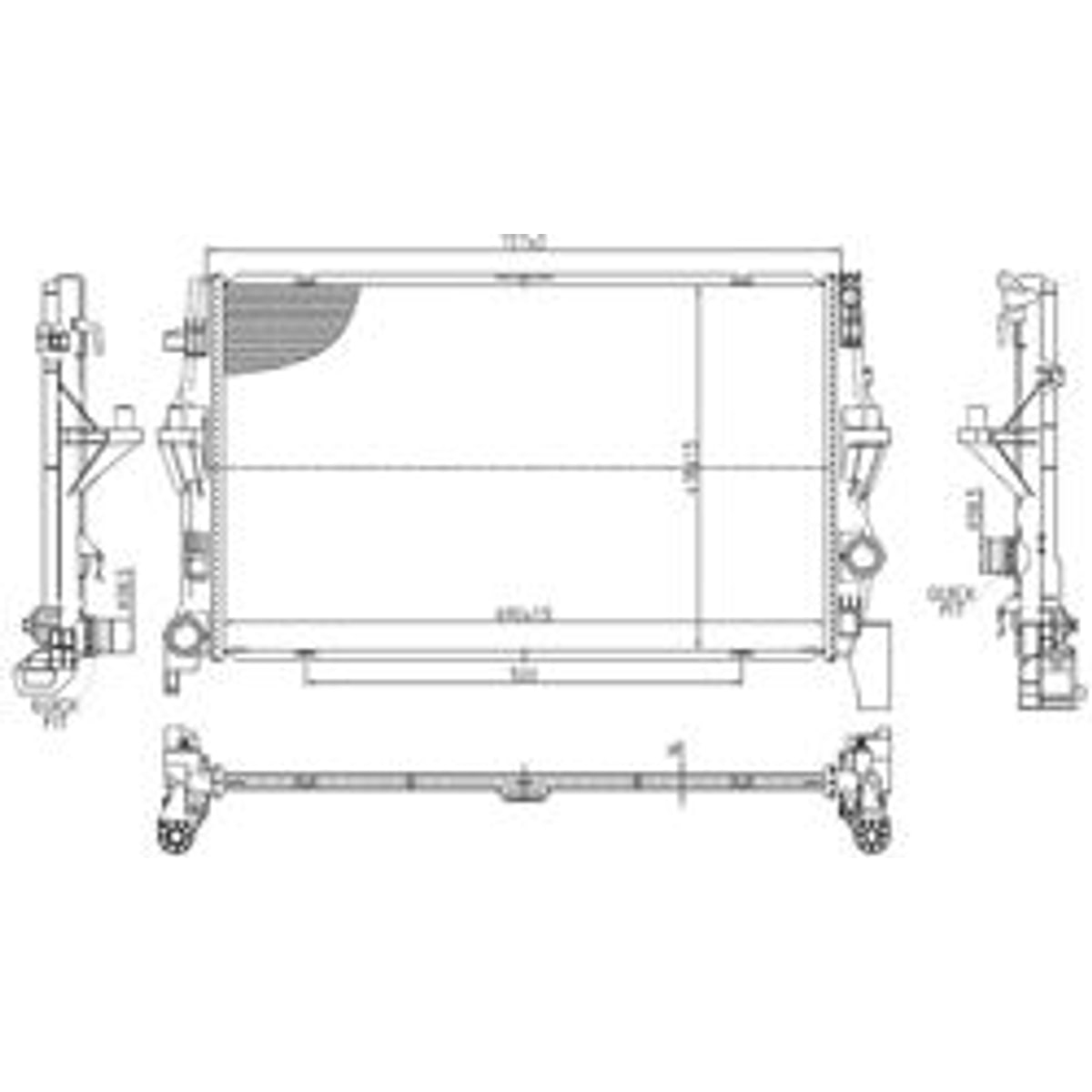 Vito W447 Su Radyatörü Brazing 80787