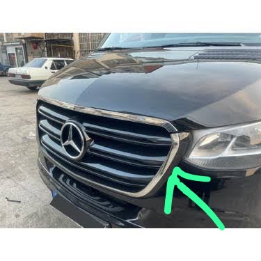 Sprinter W907 krom ön panjur çerçevesi 2 parça