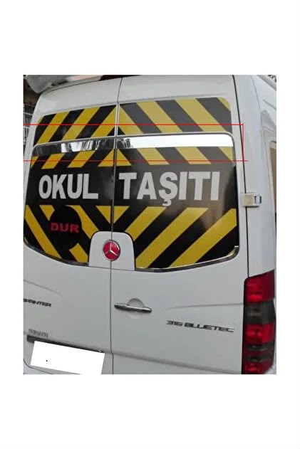 Sprinter W907 arka cam üst çıtası 2018 ve sonrası 2 parça, temsili fotoğraf