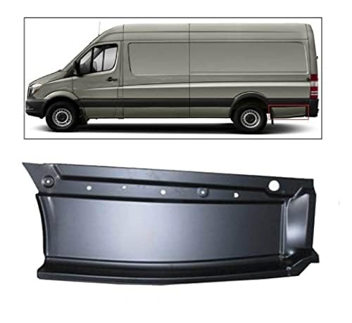 Sprinter Crafter A9066376309 standart kasa teker arkası sol etek sacı ve araç yan görünümü