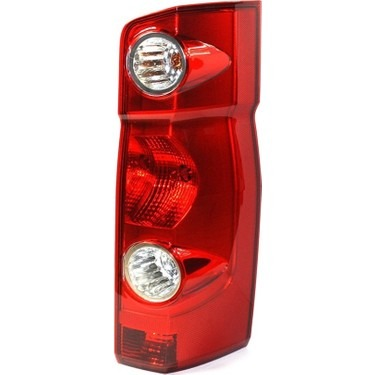 Crafter 2E0945096 sağ arka stop, kırmızı gövde ve şeffaf yuvarlak bölümlerin önden görünümü