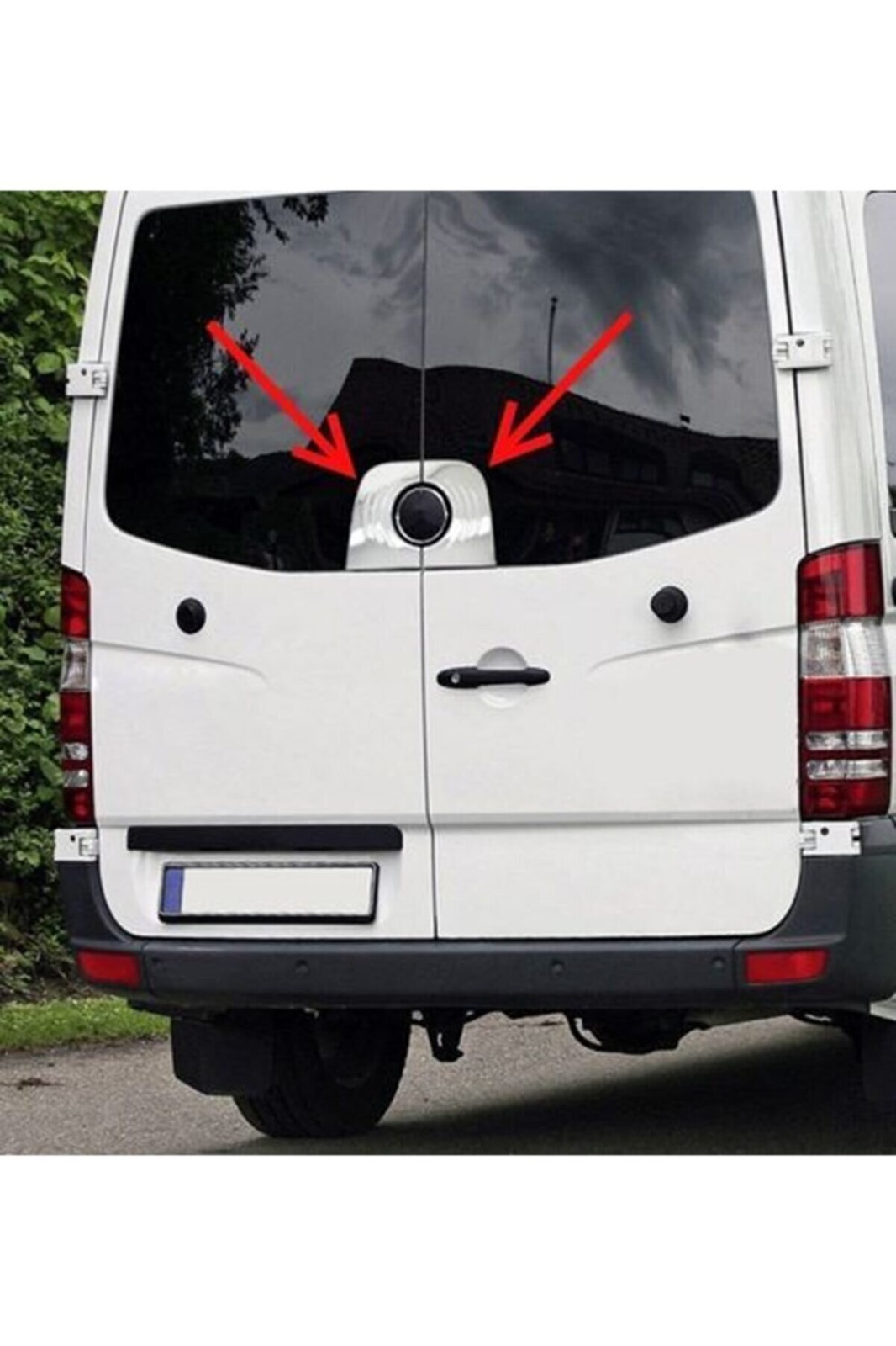 Sprinter arka amblem çerçevesi 2006–2018 2 parça paslanmaz çelik