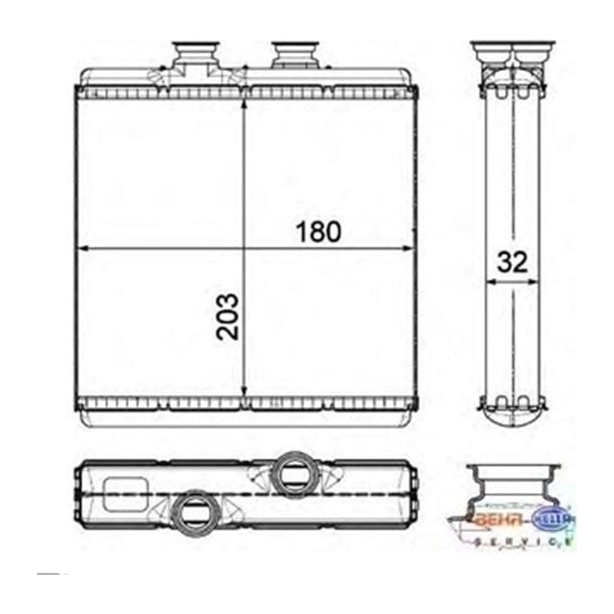 Mercedes W204 Kalorifer Radyatörü 2007-2012 2048300061