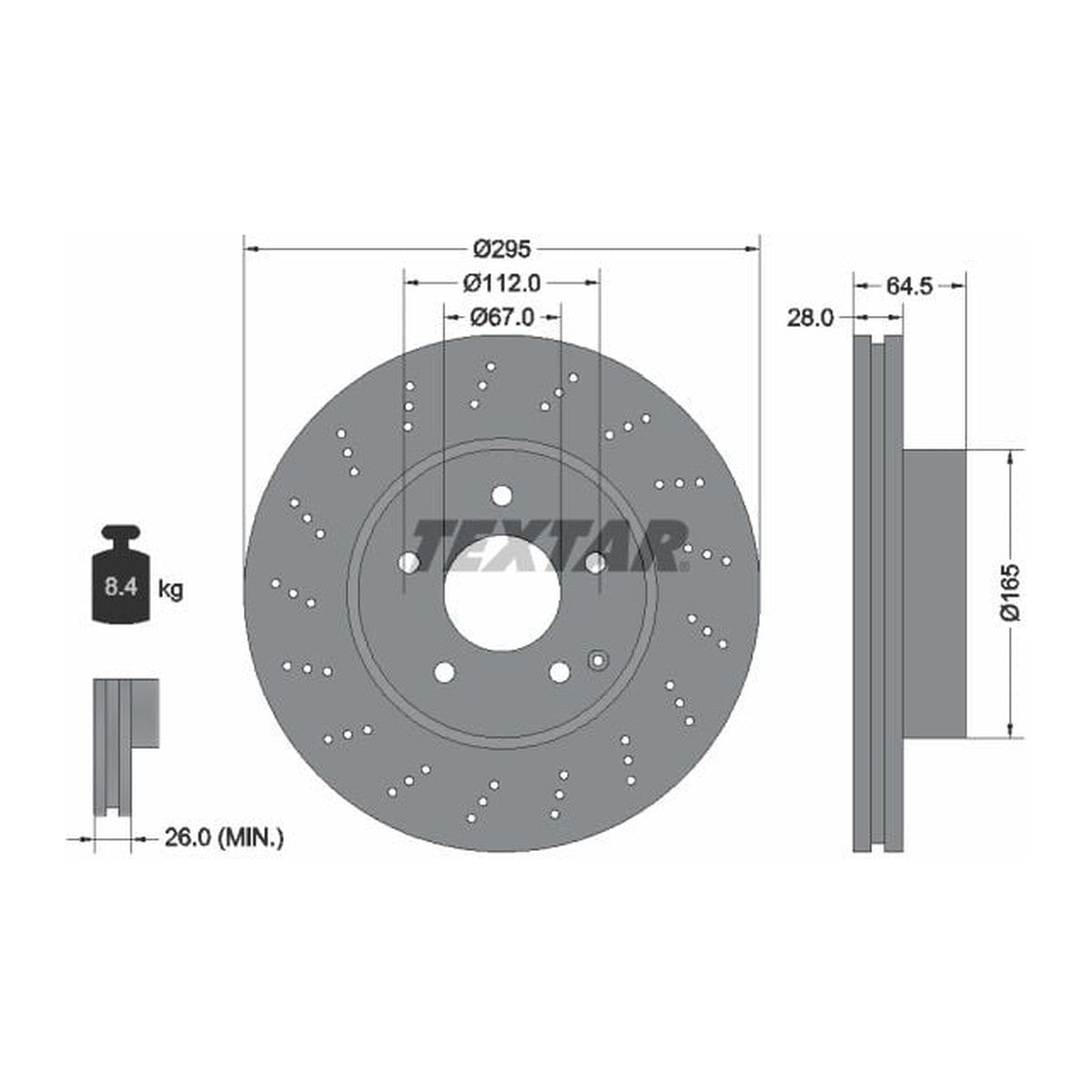 Mercedes W204 Ön Fren Diski Takım 2007-2011 2044210912 - görsel 3