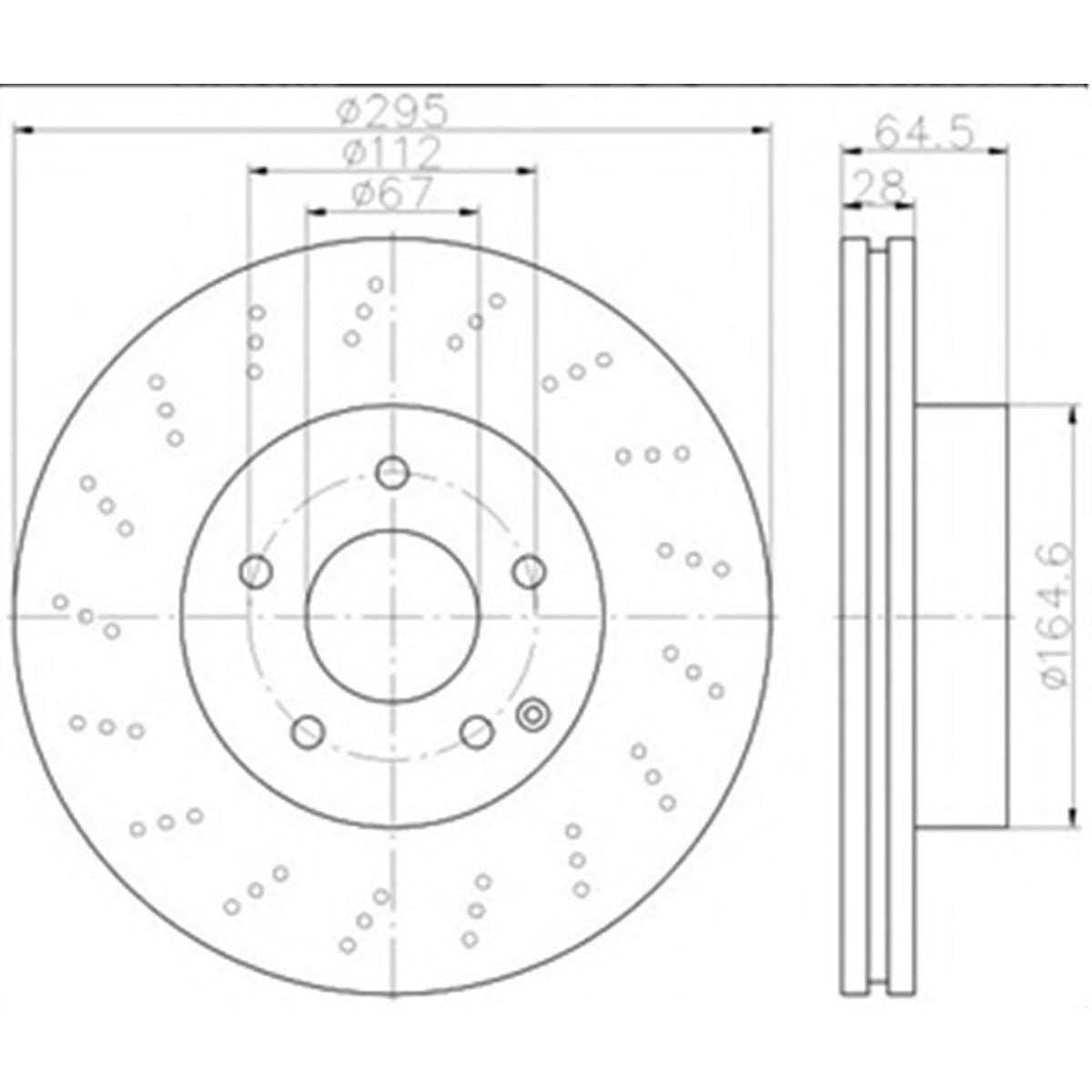 Mercedes W204 Ön Fren Diski Takım 2007-2011 2044210912 - görsel 4