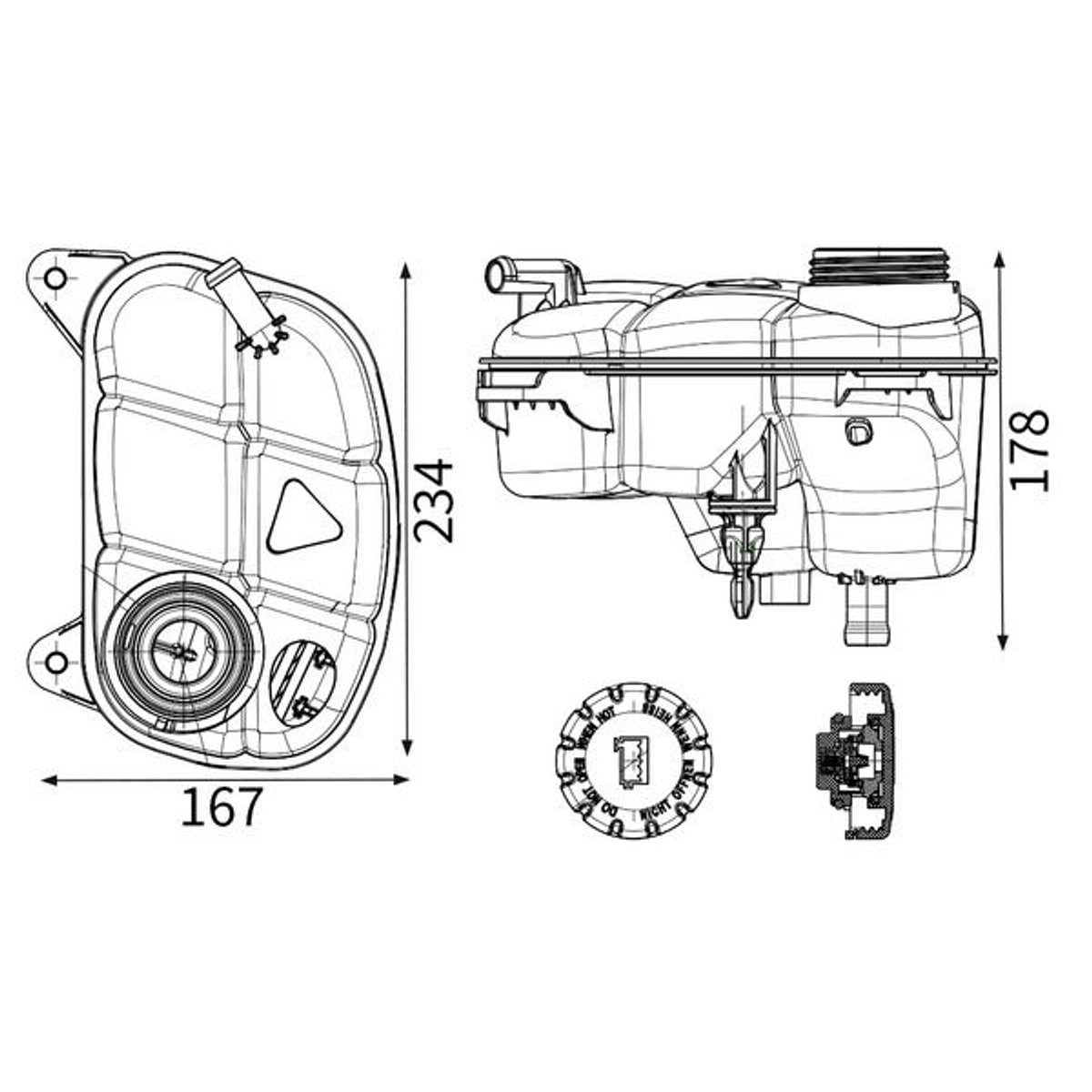 Vito W447 Rad. Su Deposu CRT298000S