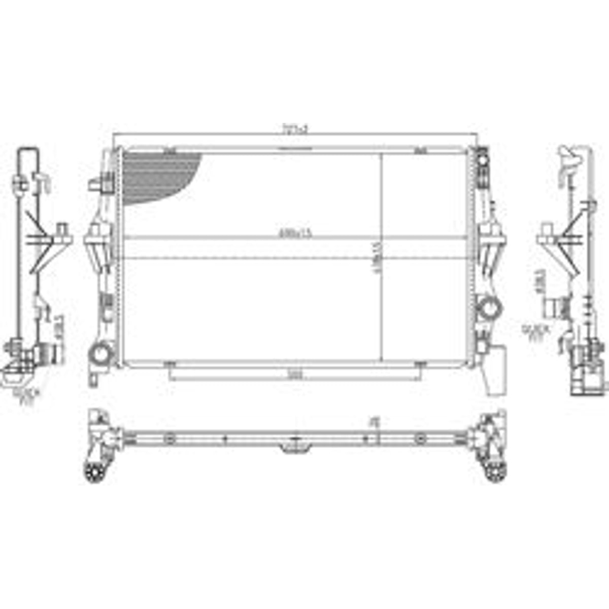 Vito W447 Su Radyatörü Brazing 26mm 80237