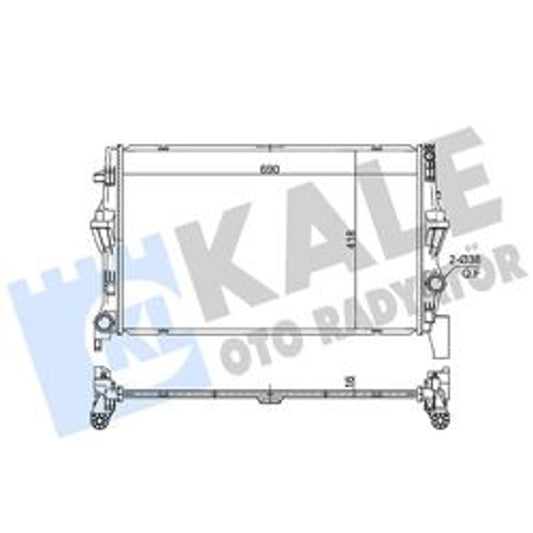 Vito W447 Su Radyatörü Brazing 363255