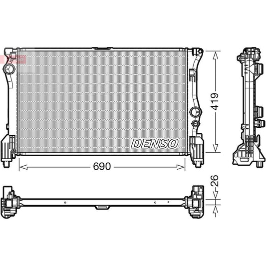 Vito W447 Su Radyatörü Brazing DRM17112
